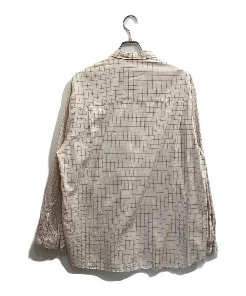 STEVEN ALAN（スティーブンアラン）STEVEN ALAN (スティーブンアラン) C/S/L CHECK REGULAR COLLAR SHIRT -ALINE ベージュ サイズ:XLの古着・服飾アイテム