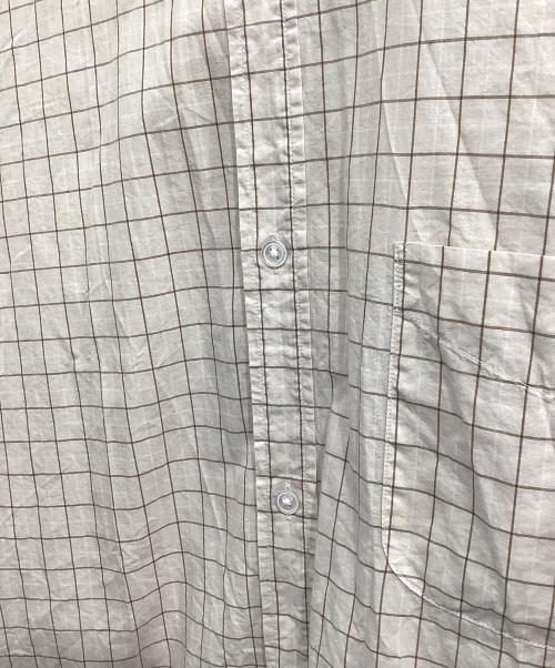 STEVEN ALAN（スティーブンアラン）STEVEN ALAN (スティーブンアラン) C/S/L CHECK REGULAR COLLAR SHIRT -ALINE ベージュ サイズ:XLの古着・服飾アイテム