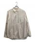 STEVEN ALAN（スティーブンアラン）の古着「C/S/L CHECK REGULAR COLLAR SHIRT -ALINE」｜ベージュ