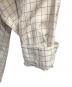 中古・古着 STEVEN ALAN (スティーブンアラン) C/S/L CHECK REGULAR COLLAR SHIRT -ALINE ベージュ サイズ:XL：6000円