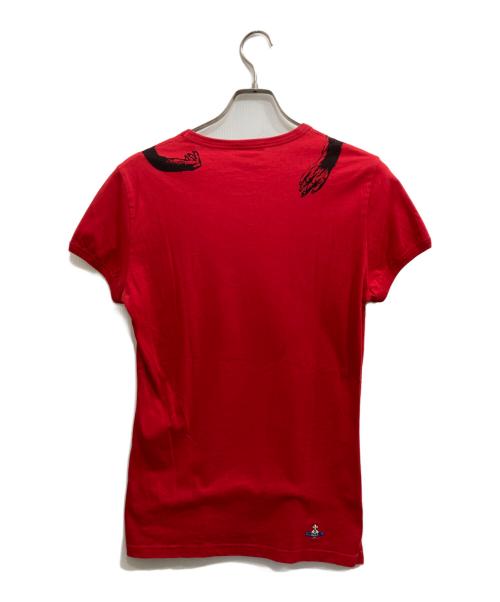 Vivienne Westwood man（ヴィヴィアン ウェストウッド マン）Vivienne Westwood man (ヴィヴィアン ウェストウッド マン) モンキーTシャツ レッド サイズ:Sの古着・服飾アイテム
