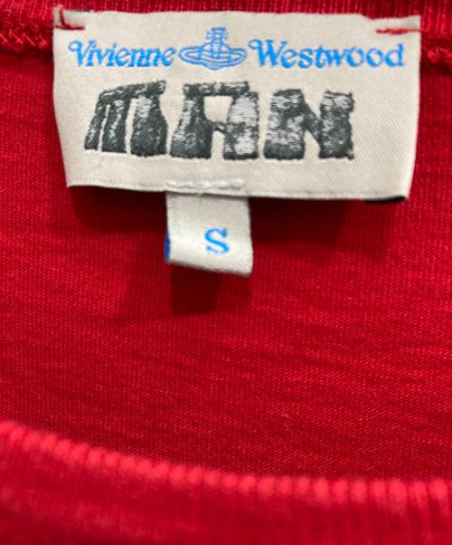Vivienne Westwood man（ヴィヴィアン ウェストウッド マン）Vivienne Westwood man (ヴィヴィアン ウェストウッド マン) モンキーTシャツ レッド サイズ:Sの古着・服飾アイテム