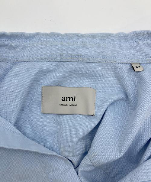 AMI Alexandre Mattiussi（アミアレクサンドルマテュッシ）AMI Alexandre Mattiussi (アミアレクサンドルマテュッシ) コットン シャツ Ami de Coeur ブルー サイズ:37の古着・服飾アイテム