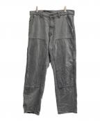AVIREXアヴィレックス）の古着「DOUBLE KNEE DENIM PANTS」｜グレー