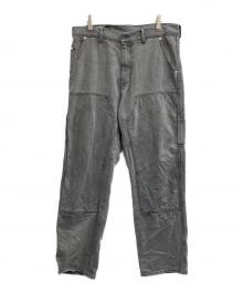 AVIREX（アヴィレックス）の古着「DOUBLE KNEE DENIM PANTS」｜グレー