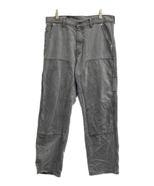 AVIREX（アヴィレックス）AVIREX (アヴィレックス) DOUBLE KNEE DENIM PANTS グレー サイズ:Lの古着・服飾アイテム