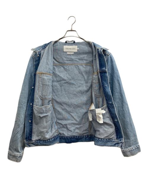 Calvin Klein（カルバンクライン）Calvin Klein (カルバンクライン) オーバーデニムジャケット インディゴ サイズ:Mの古着・服飾アイテム