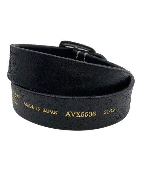 AVIREX（アヴィレックス）AVIREX (アヴィレックス) VINTAGE WORKS (ヴィンテージワークス) Cバックルレザーベルト ブラック サイズ:31/79の古着・服飾アイテム
