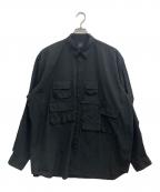 DAIWA PIER39ダイワ ピア39）の古着「TECH ANGLERS SHIRTS L/S/テック　アングラー　シャツ」｜ブラック