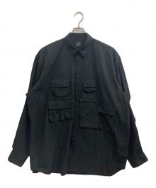 DAIWA PIER39（ダイワ ピア39）の古着「TECH ANGLERS SHIRTS L/S/テック　アングラー　シャツ」｜ブラック