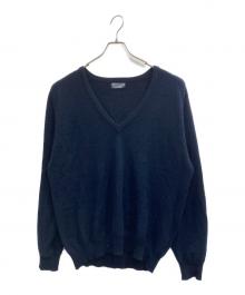 LAND'S END（ランズエンド）の古着「カシミヤニット」｜ネイビー