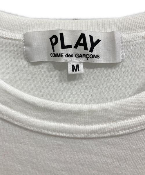 PLAY COMME des GARCONS（プレイコムデギャルソン）PLAY COMME des GARCONS (プレイコムデギャルソン) ハートワッペンTシャツ ホワイト サイズ:Mの古着・服飾アイテム
