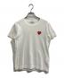 PLAY COMME des GARCONS（プレイコムデギャルソン）の古着「ハートワッペンTシャツ」｜ホワイト