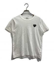 PLAY COMME des GARCONS（プレイコムデギャルソン）の古着「ハートワッペンTシャツ」｜ホワイト