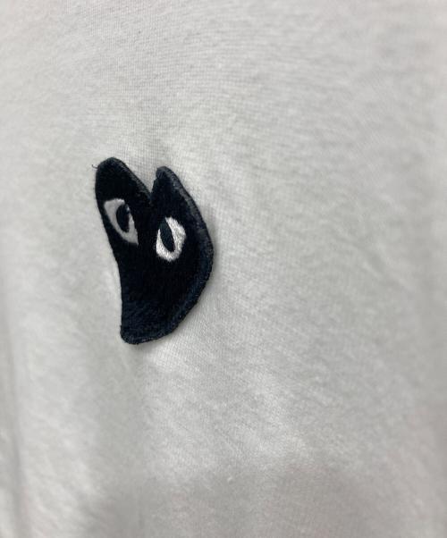 PLAY COMME des GARCONS（プレイコムデギャルソン）PLAY COMME des GARCONS (プレイコムデギャルソン) ハートワッペンTシャツ ホワイト サイズ:Mの古着・服飾アイテム