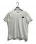 PLAY COMME des GARCONS（プレイコムデギャルソン）の古着「ハートワッペンTシャツ」｜ホワイト