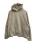 FOG ESSENTIALS（フィアオブゴッド エッセンシャル）の古着「HOODIE ラバーロゴ プルオーバースウェットパーカー」｜ベージュ