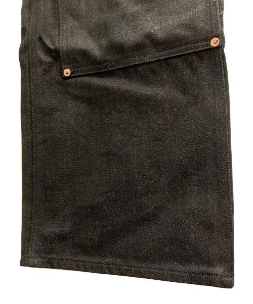SUGARHILL（シュガーヒル）SUGARHILL (シュガーヒル) TWISTED HEATHER DENIM PANTS DOUBLE KNEE ブラック サイズ:81cm（W32）の古着・服飾アイテム
