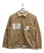 FAFエフエーエフ）の古着「PATCHED ACTIVE JACKET/パッチド　アクティブ　ジャケット」｜ベージュ