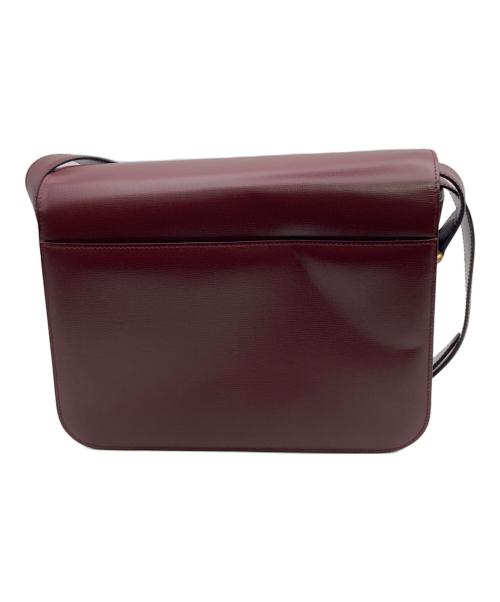 Cartier（カルティエ）Cartier (カルティエ) マストライン ターンロックショルダーバッグ レッドの古着・服飾アイテム