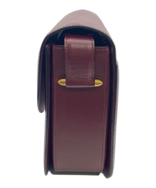 Cartier（カルティエ）Cartier (カルティエ) マストライン ターンロックショルダーバッグ レッドの古着・服飾アイテム