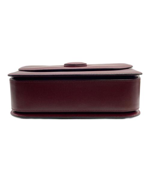 Cartier（カルティエ）Cartier (カルティエ) マストライン ターンロックショルダーバッグ レッドの古着・服飾アイテム