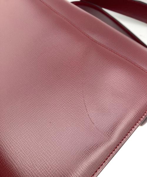 Cartier（カルティエ）Cartier (カルティエ) マストライン ターンロックショルダーバッグ レッドの古着・服飾アイテム
