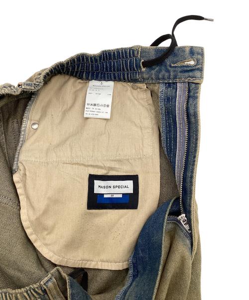 MAISON SPECIAL（メゾンスペシャル）MAISON SPECIAL (メゾンスペシャル) Prime-Wide Denim Shorts/プライムワイドデニムショーツ ブラウン サイズ:1の古着・服飾アイテム