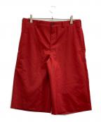 COMME des GARCONS HOMME PLUSコムデギャルソンオムプリュス）の古着「ハーフパンツ」｜レッド