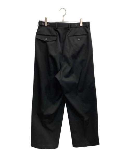 MAISON SPECIAL（メゾンスペシャル）MAISON SPECIAL (メゾンスペシャル) Triacetate Three Tuck Wide Pants ブラック サイズ:1の古着・服飾アイテム