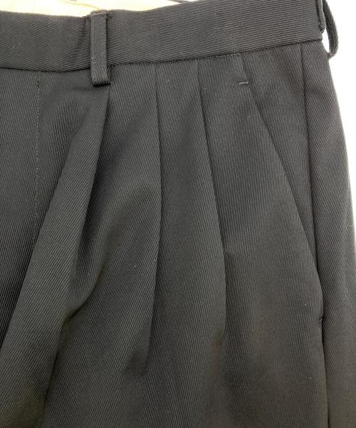 MAISON SPECIAL（メゾンスペシャル）MAISON SPECIAL (メゾンスペシャル) Triacetate Three Tuck Wide Pants ブラック サイズ:1の古着・服飾アイテム