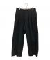 MAISON SPECIAL（メゾンスペシャル）の古着「Triacetate Three Tuck Wide Pants」｜ブラック