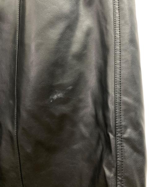 MAISON SPECIAL（メゾンスペシャル）MAISON SPECIAL (メゾンスペシャル) Artificial Leather Pin-Tuck Wide Pants ブラック サイズ:2の古着・服飾アイテム