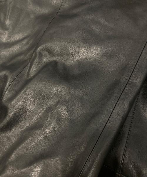 MAISON SPECIAL（メゾンスペシャル）MAISON SPECIAL (メゾンスペシャル) Artificial Leather Pin-Tuck Wide Pants ブラック サイズ:2の古着・服飾アイテム