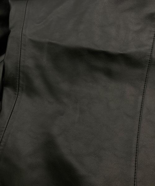 MAISON SPECIAL（メゾンスペシャル）MAISON SPECIAL (メゾンスペシャル) Artificial Leather Pin-Tuck Wide Pants ブラック サイズ:2の古着・服飾アイテム