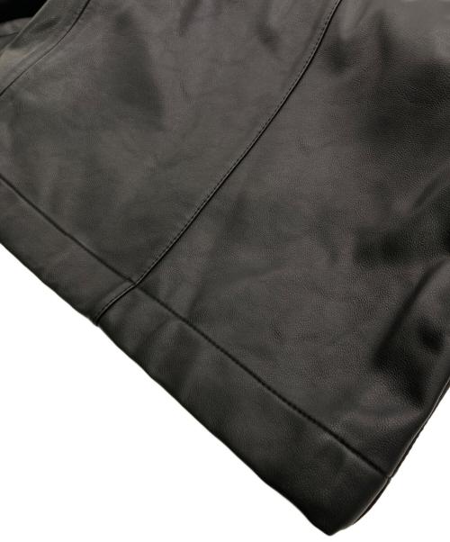 MAISON SPECIAL（メゾンスペシャル）MAISON SPECIAL (メゾンスペシャル) Artificial Leather Pin-Tuck Wide Pants ブラック サイズ:2の古着・服飾アイテム
