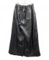 MAISON SPECIAL (メゾンスペシャル) Artificial Leather Pin-Tuck Wide Pants ブラック サイズ:2：12000円