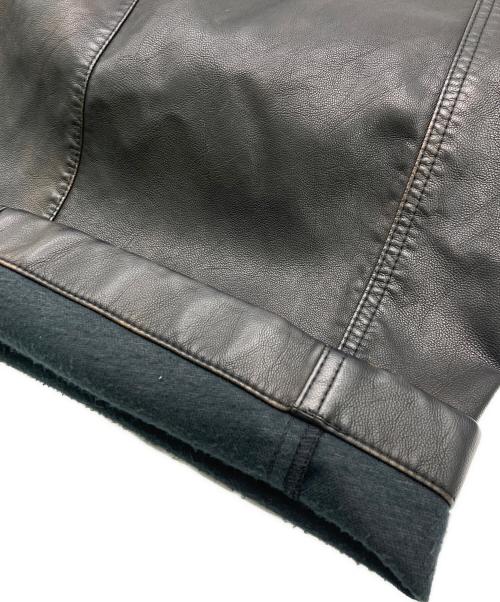 MAISON SPECIAL（メゾンスペシャル）MAISON SPECIAL (メゾンスペシャル) Artificial Leather Pin-Tuck Wide Pants ブラック サイズ:2の古着・服飾アイテム