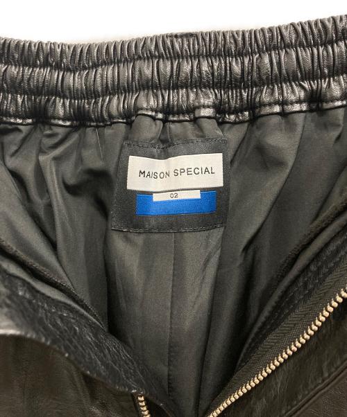 MAISON SPECIAL（メゾンスペシャル）MAISON SPECIAL (メゾンスペシャル) Artificial Leather Wide Pants ブラック サイズ:2の古着・服飾アイテム