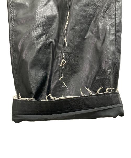 MAISON SPECIAL（メゾンスペシャル）MAISON SPECIAL (メゾンスペシャル) Artificial Leather Wide Pants ブラック サイズ:2の古着・服飾アイテム