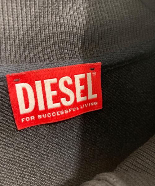 DIESEL（ディーゼル）DIESEL (ディーゼル) ジップアップ パーカー ブラック サイズ:Mの古着・服飾アイテム