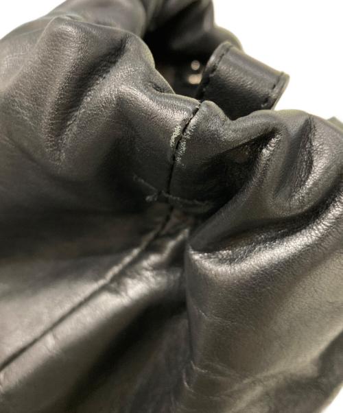 russet（ラシット）russet (ラシット) レザー巾着4WAYショルダーバッグ ブラックの古着・服飾アイテム