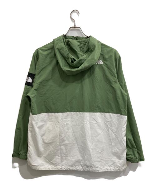 THE NORTH FACE（ザ ノース フェイス）THE NORTH FACE (ザ ノース フェイス) BURNEY EX ANORAK グリーン×ホワイト サイズ:XLの古着・服飾アイテム