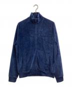 FRED PERRYフレッドペリー）の古着「Velour Track Jacket/ベロア　トラックジャケット」｜ネイビー