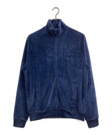 FRED PERRY（フレッドペリー）の古着「Velour Track Jacket/ベロア　トラックジャケット」｜ネイビー