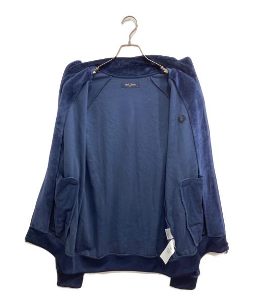 FRED PERRY（フレッドペリー）FRED PERRY (フレッドペリー) Velour Track Jacket/ベロア　トラックジャケット ネイビー サイズ:Lの古着・服飾アイテム