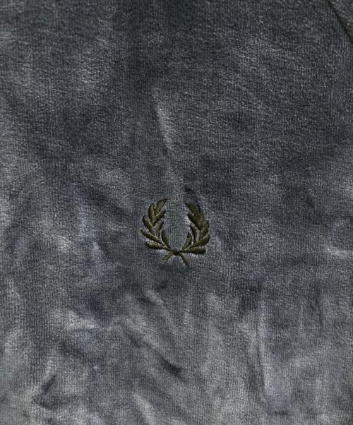 FRED PERRY（フレッドペリー）FRED PERRY (フレッドペリー) Velour Track Jacket/ベロア　トラックジャケット ネイビー サイズ:Lの古着・服飾アイテム