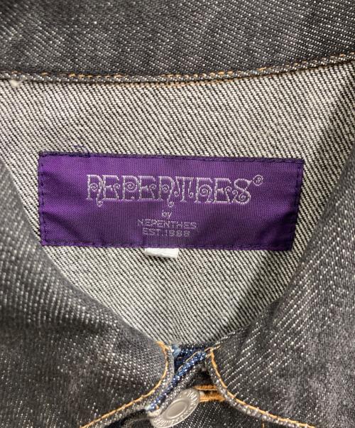 NEPENTHES（ネペンテス）NEPENTHES (ネペンテス) バイカラーデニムジャケット インディゴ×ブラック サイズ:Sの古着・服飾アイテム