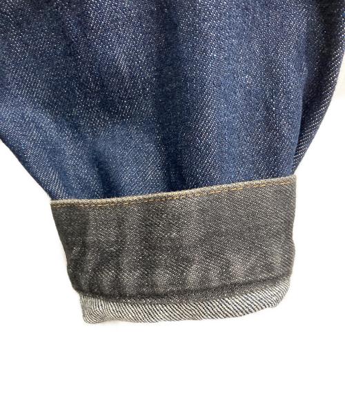 NEPENTHES（ネペンテス）NEPENTHES (ネペンテス) バイカラーデニムジャケット インディゴ×ブラック サイズ:Sの古着・服飾アイテム