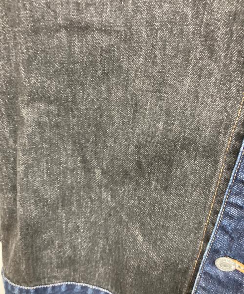 NEPENTHES（ネペンテス）NEPENTHES (ネペンテス) バイカラーデニムジャケット インディゴ×ブラック サイズ:Sの古着・服飾アイテム